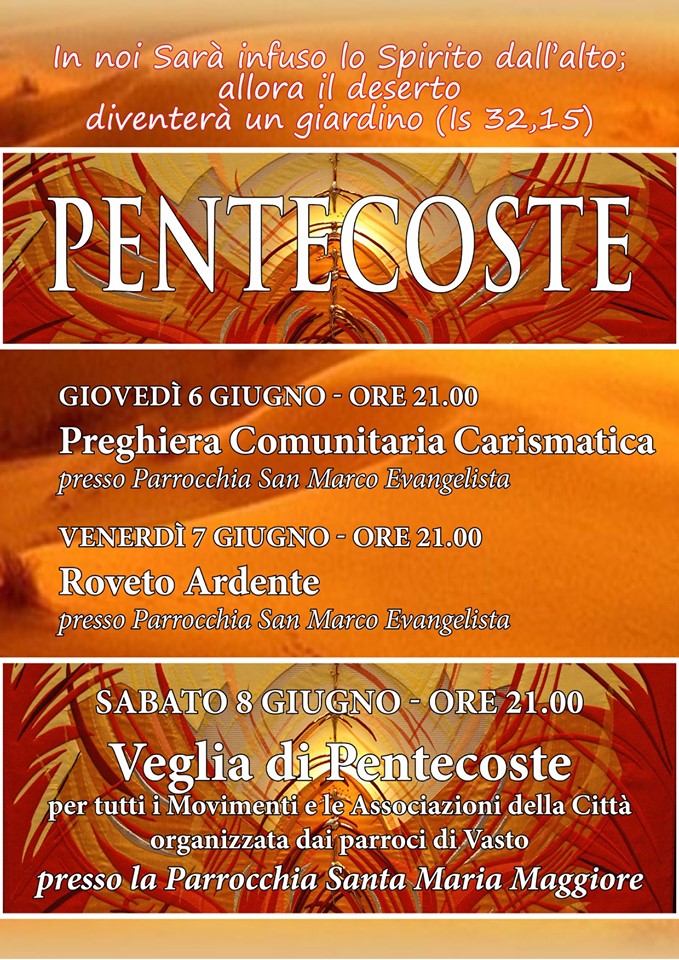 locandina della Pentecoste